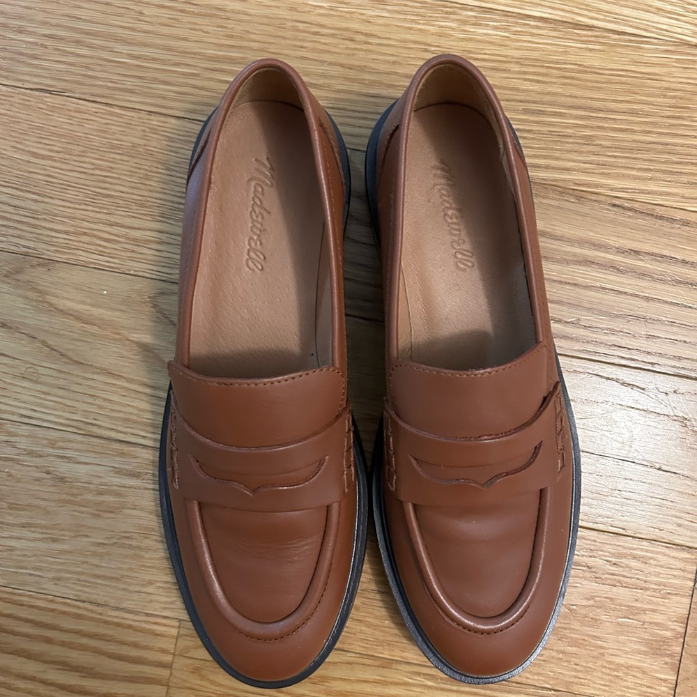 Tan madewell loafers